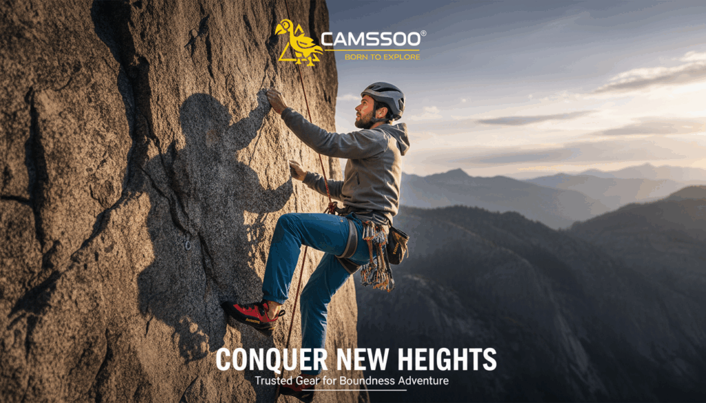 camssoo 户外海报 攀岩冒险 透明logo版